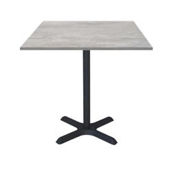 Restootab - Table 70x70cm - modèle Dina béton naturel - gris fonte 3760371511037_0