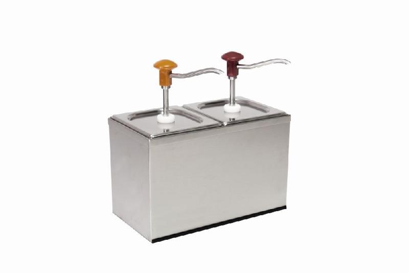 Schneider - Distributeur doseur à bouton-poussoir, acier inoxydable, 340 x 180 x 340 mm - 2 x 3,0 L - multicolore multi-matériau 152411_0