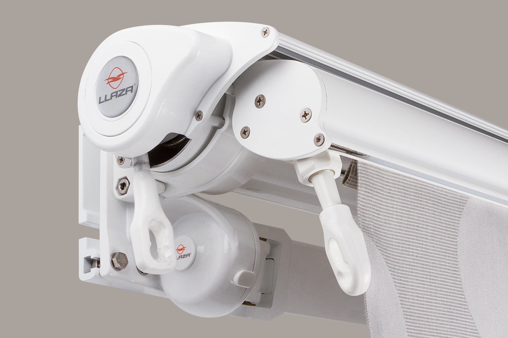 Stores d'extérieur terrasse demi-coffre Texpro - aluminium extrudé Llaza, motorisé Somfy iO_0