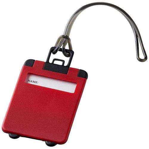 Étiquette à bagages Taggy 11989201 - avec cordelette gomme et étiquette d'identification en plastique ABS_0
