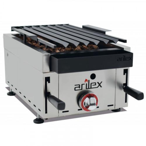 BARBECUE PROFESSIONNEL PIERRE VOLCANIQUE À GAZ ARILEX 280X500 MM