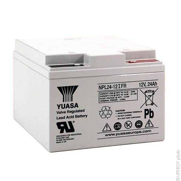 BATTERIE PLOMB AGM YUASA NPL24-12IFR 12V 24AH M5-F_0