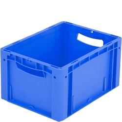 BITO Bacs gerbables norme Europe, série XL L400 mm x l300 mm x H220 mm bleu - bleu plastique polypropylène 4250692929196_0