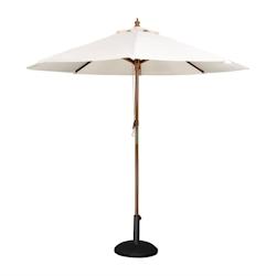 Bolero Parasol de Terrasse Écru Professionnel à Poulie Diamètre 3 m - multi-matériau CB516_0