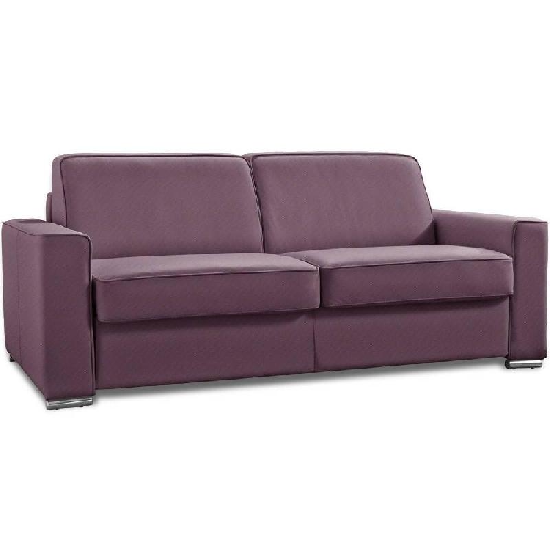 CANAPÉ CONVERTIBLE EXPRESS  PREMIUM 160 CM SOMMIER LATTES RENATONISI MATELAS BULTEX TWEED FUCHSIA_0