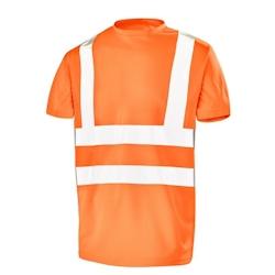 Cepovett - Tee-shirt manches courtes Fluo Base 2 Orange Taille 3XL - XXXL 3603622251538_0