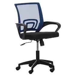 CLP Fauteuil de bureau Auburn en maille avec hauteur réglable et pivotant Bleu - bleu polyester 317871_0