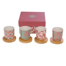 Coffret de 4 tasses expresso Tilly -  Décoré Rond Porcelaine Amadeus 6.4x3.4 cm - multicolore porcelaine 3520071974743_0