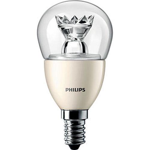 E14 master sphérique ledluster 6,2w=40w /827 claire 230v dimmable philips_0