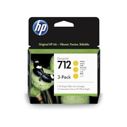 HP 712 Pack jaune 3 Cartouches d'encre ORIGINALE - 3ED79A - 3ED79A_0