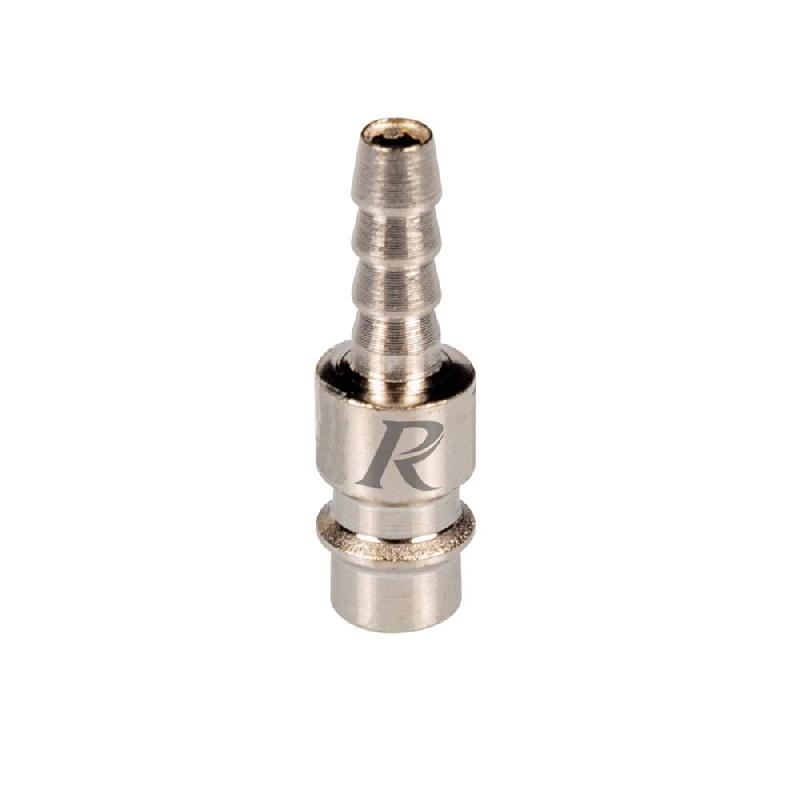 Insert rapide air cannelé 6 mm - Standard D - Lot de 2 pièces en acier nickelé_0