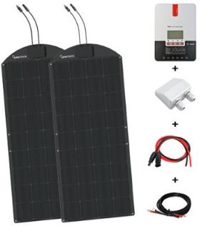Kit solaire flexible 300w 12-24v van / camping-car / bateau_0