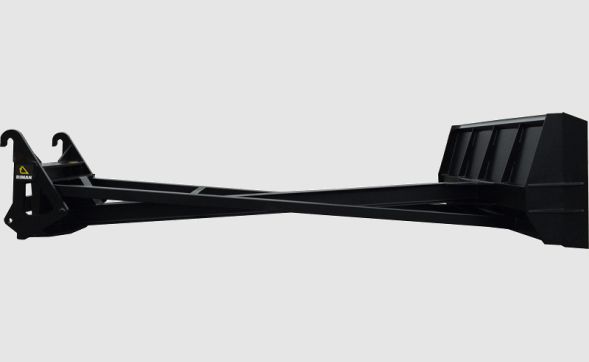 Lame bull réhausse tas - équipée de déflecteurs latéraux - dimensions 2200 x 970 mm_1