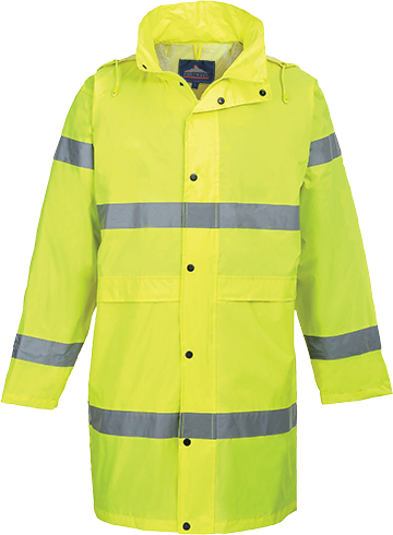 Manteau de pluie hivis 100cm jaune h442, s_0