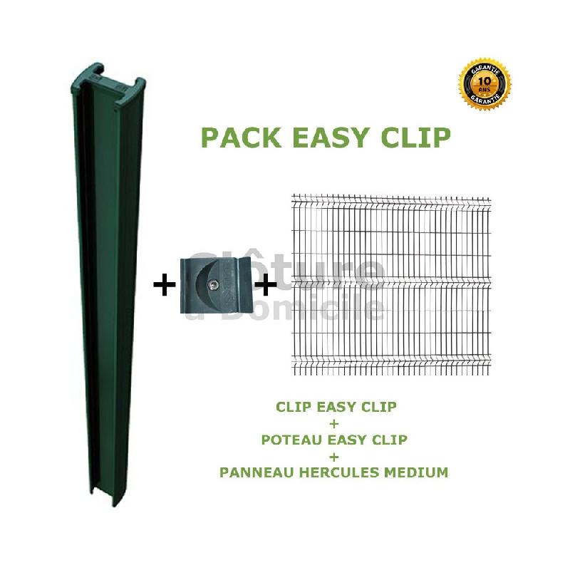 Pack prêt a poser easy clip [poteaux+panneaux+clips]_0
