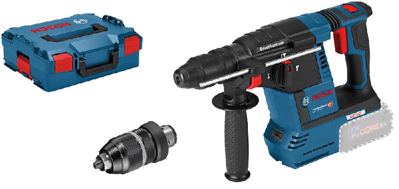 Perforateur sds plus 18v gbh 18v-26 f 2,6j (sans batterie ni chargeur) en coffret l-boxx - BOSCH - 0611910001 - 773873_0