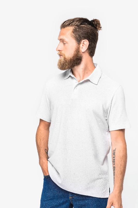 Polo écoresponsable recyclé homme - Native Spirit - Réf: NS210 - 55% coton recyclé et 45% polyester recyclé_0