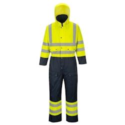 Portwest - Combinaison Contrast matelassée HV Jaune / Bleu Marine Taille XS - XS jaune 5036108305186_0