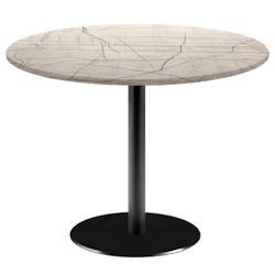 Restootab - Table Ø120cm - modèle Rome marbre maia - beige fonte 3760371519651_0