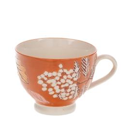 Tasse à thé Rosalie x4 -  Orange Rond Grès Amadeus 11x14.5 cm - orange Grès 3520071907574_0