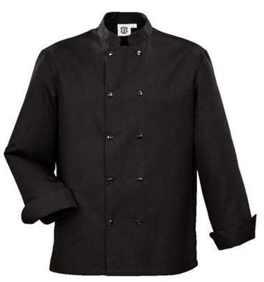 VESTE DE CUISINE NOIRE MANCHES LONGUES H-LINE XXL