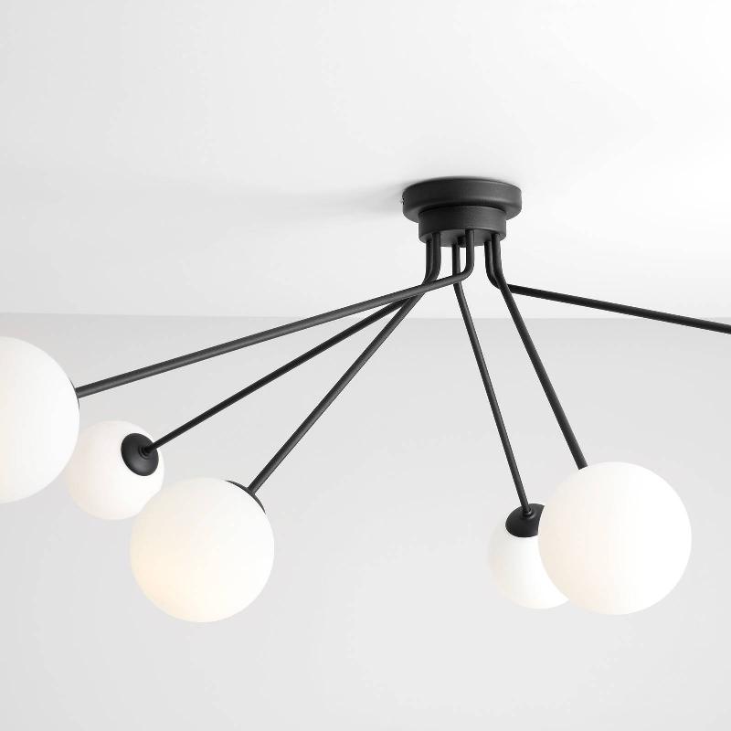 ALDEX PLAFONNIER 1082PL_K1, À 6 LAMPES, NOIR