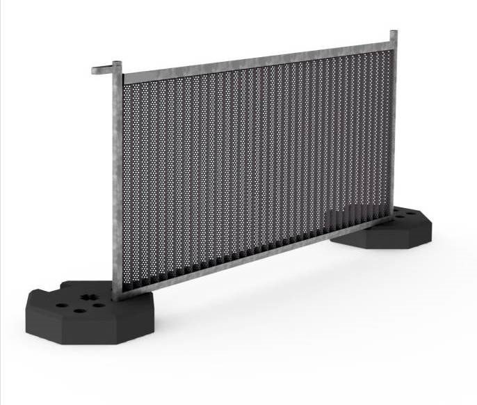 Barrière de chantier couleur foncé, marron/grise - Hauteur 1m ou 2ml - Bvp2_0