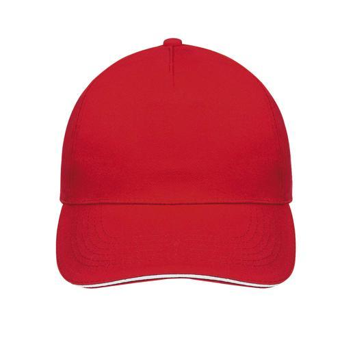 CASQUETTE 5 PANNEAUX EN COTON BICOLORE