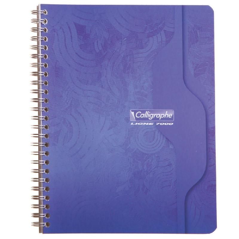 CLAIREFONTAINE CAHIER À SPIRALES LIGNE 7000 - FORMAT A5 MAXI (70 G/M2) - 180 PAGES À PETITS CARREAUX - COULEURS ASSORTIES (PRIX À L'UNITÉ)