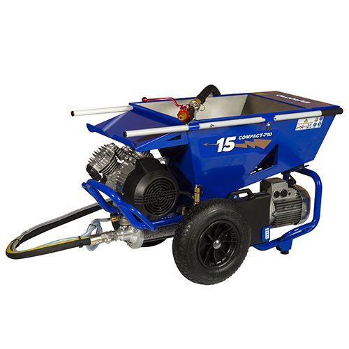 Compact-Pro 15 - Machine à projeter Euromair - Polyvalente pour enduits pâteux, fibreux et décoratifs_0