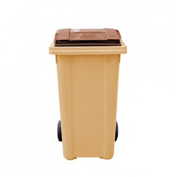 Conteneur poubelle - 240 litres Marron_0