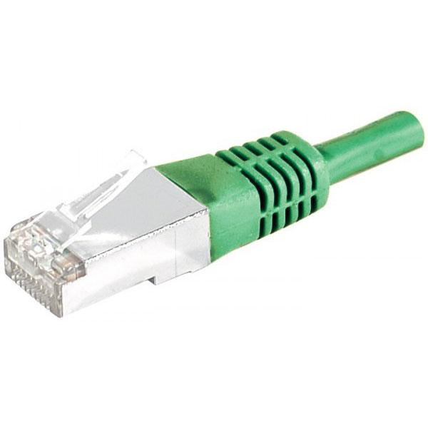 CORDON RJ45 CATEGORIE 5E F/UTP VERT - 3 M