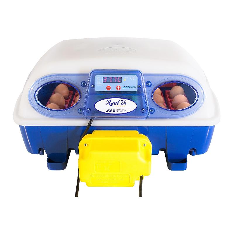 Couveuse à œufs entièrement automatique Borotto - 24 œufs de poule ou 96 œufs de caille - LED et retournement automatique_0