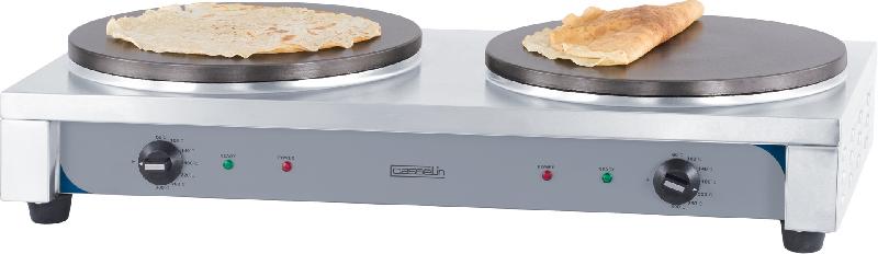 Crêpière professionnelle double électrique 40 cm - Température réglable 60°C à 300°C - CCD40E_0