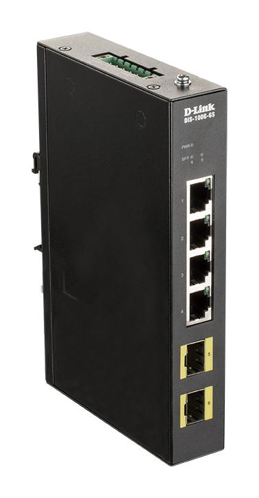 D-Link DIS-100G-6S commutateur réseau Géré Gigabit Ethernet (10/100/1000) Noir_0