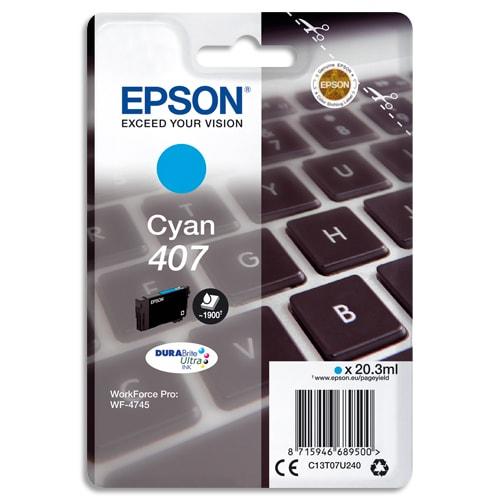 Epson - Cartouche Jet d'Encre Cyan L 'Clavier' WF-4745 Series (T07U2) - Référence C13T07U240_0