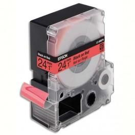 EPSON CASSETTE POUR LW-900P - LC6RBP9 COULEUR PASTEL NOIR SUR ROUGE 24/9 C53S627400