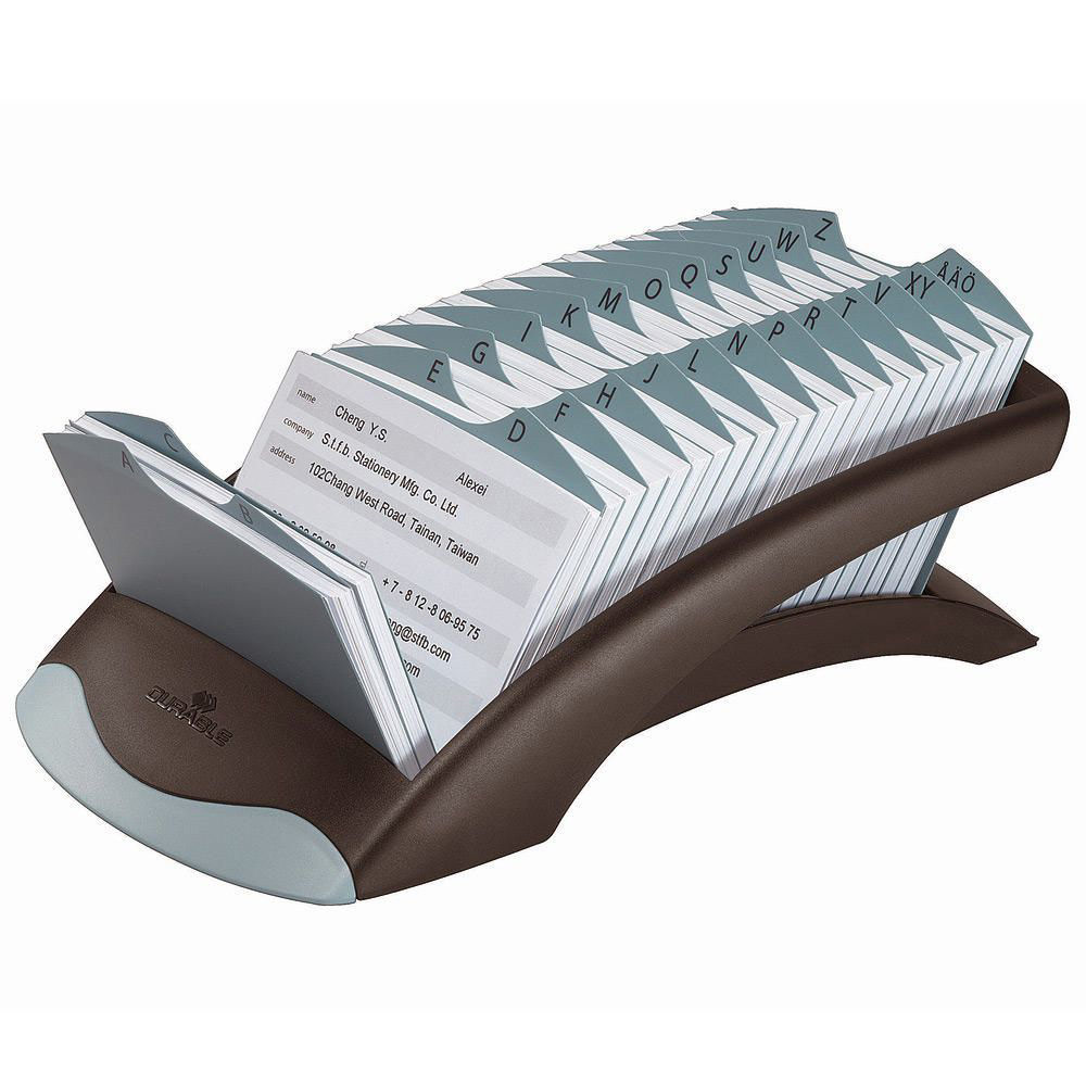 FICHIER NOIR POUR FICHE CONTACT DURABLE TELINDEX DESK