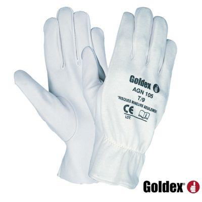 GANTS CUIR AGNEAU, DOS JERSEY GOLDEX_0