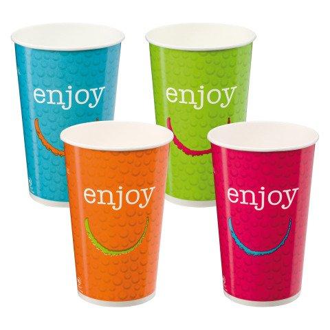 GOBELET EN CARTON ENJOY - 35/37,5 CL - LOT DE 300