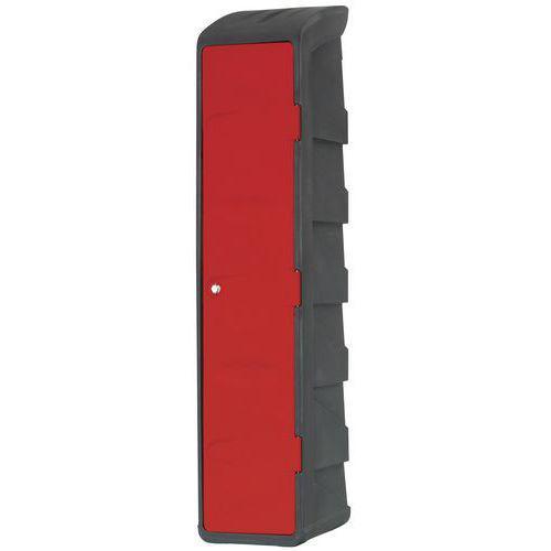 VESTIAIRE PLASTIQUE INDUSTRIE SALISSANTE - SUR SOCLE AVEC COIFFE - EMP