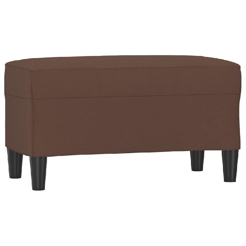 Helloshop26 - Banc banquette marron 70 x 35 x 41 cm synthétique 02_0010487 - marron polyester 3000577647766_0