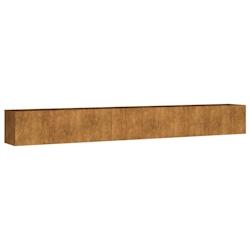 Helloshop26 - Jardinière bac lit surélevé plantes fleurs terrasse jardin de jardin 360 x 40 x 40 cm acier corten marron 02_0039437 - 3000218486792_0