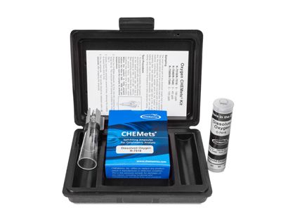 Kit d’analyse visuelle de l’Oxygène (Dissous) 5-180 ppb, type : CHEMets 30 ampoules, marque Chemetrics - Ref.: NBH004_0