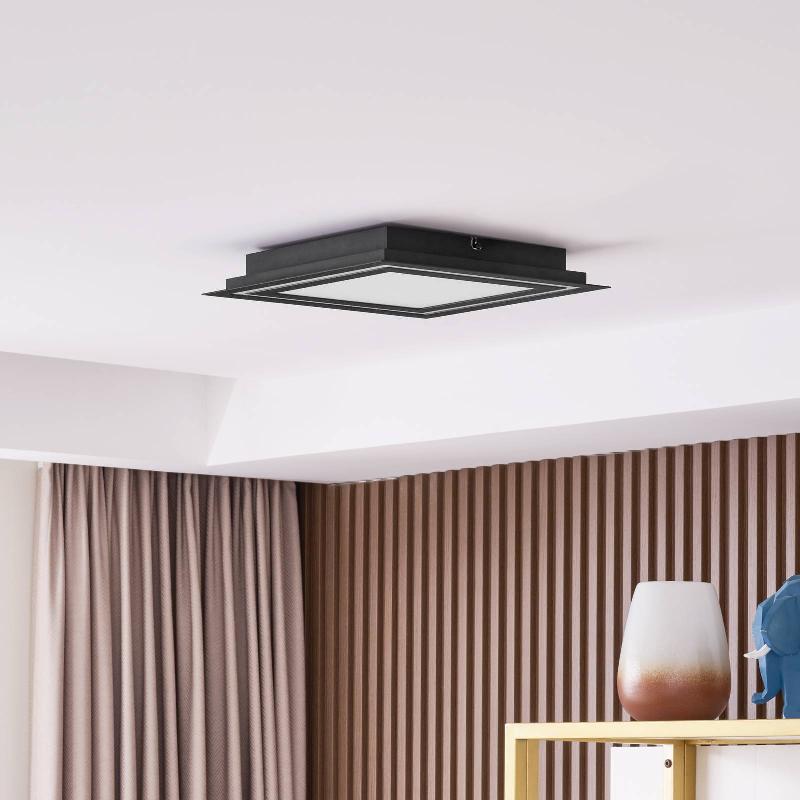 LUCANDE PLAFONNIER LED LEICY, NOIR, 34 CM, RVB, CCT