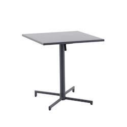 METRO PROFESSIONAL - Table de bistrot Sofia pliante en acier - 70 x 70 cm - Carrée - Gris foncé - Réf. 4894926197311_0