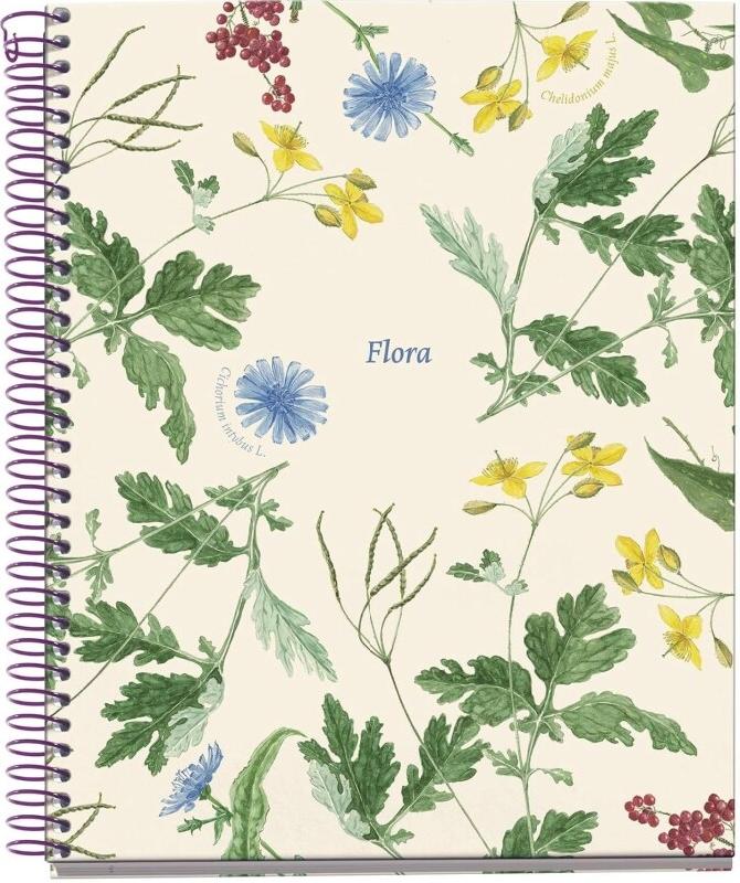 MIQUELRIUS Carnet Méditerranée A5, 200p./100 feuilles 70 g/m² détachables et perforées, quadrillé 5x5 - 8422593044216_0