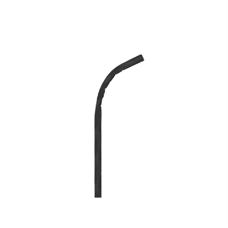 Paille flexible 23cm papier noir - par 3000_0