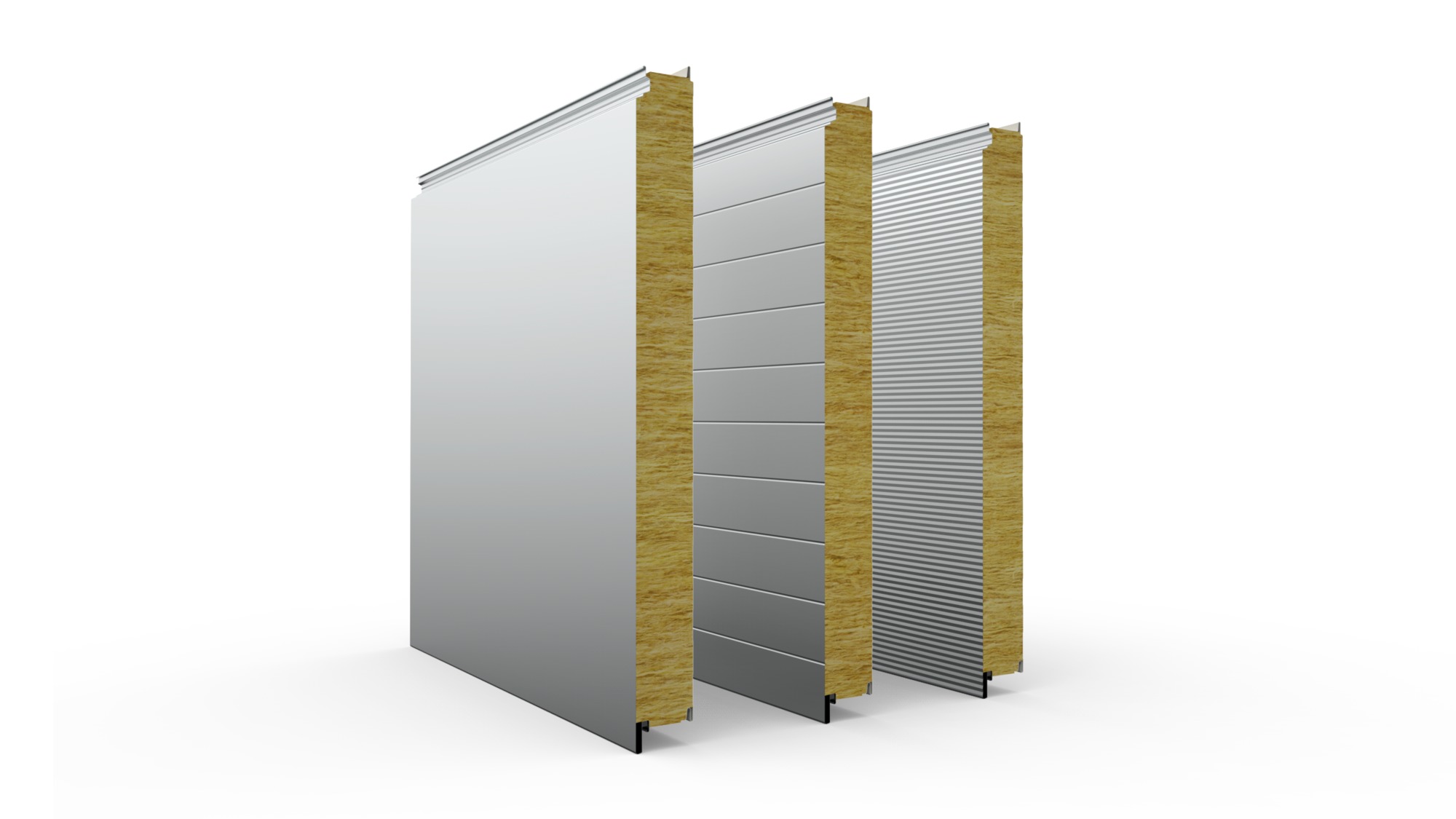 Panneau sandwich de bardage isolant Promirock® S - Incombustible pour bâtiments publics et logistiques, âme en laine minérale, finitions variées_0