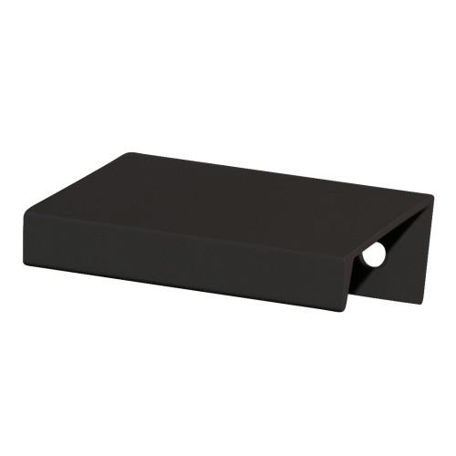 POIGNÉE MEUBLE TIRETTE EN ALUMINIUM P0333 - L 50 MM - NOIR MAT CADAP